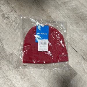 NWT • Columbia • red whirlibird watch cap